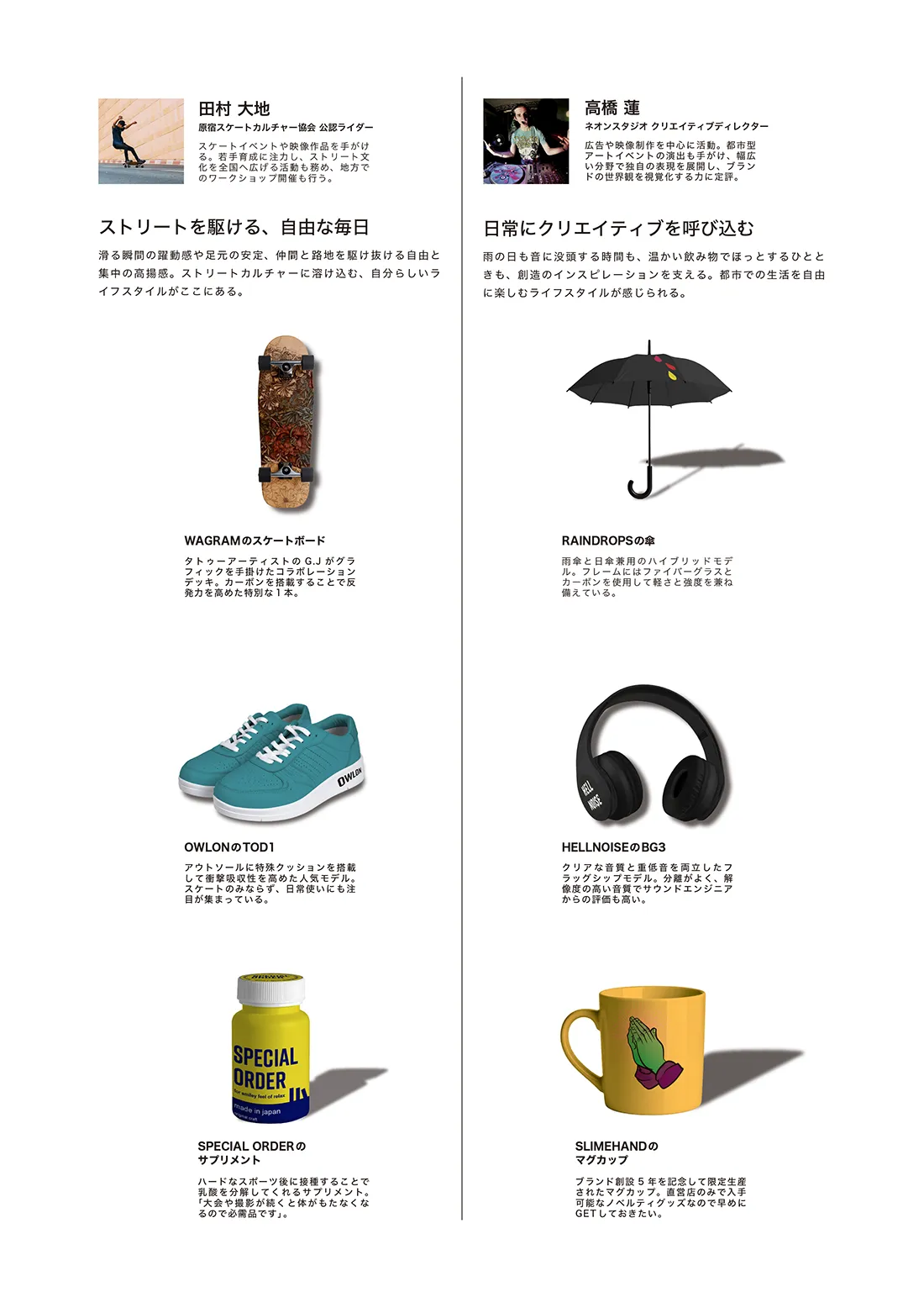 男性ファッション誌のページ画像